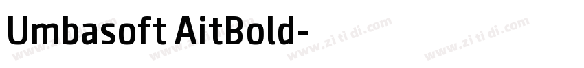 Umbasoft AitBold字体转换